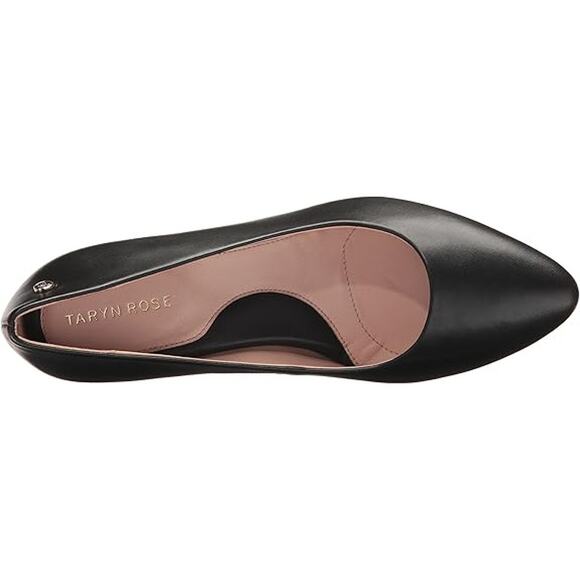 Taryn Rose Black Stiletto Heels with Pointed Toe - Picture 4 of 7